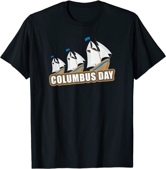 American Flag Columbus Day T-Shirt