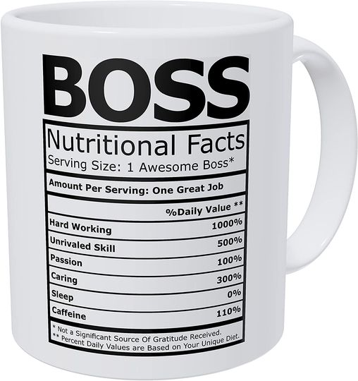 Boss Nutritional Fatcs Coffee Mug