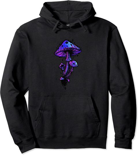 Psychedelic Mushroom - Trippy Illustration Gift Pullover Hoodie