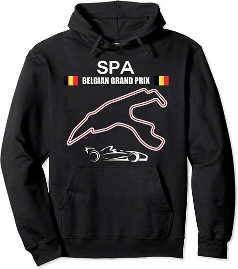 Spa-Francorchamps Circuit Racing Car Belgian Grand Prix Pullover Hoodie
