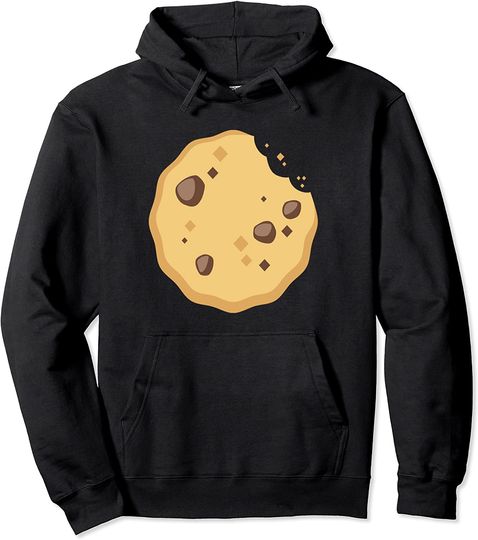 Emoji Chocolate Cute Chip Cookie Golden Brown Biscuit Emotic Pullover Hoodie