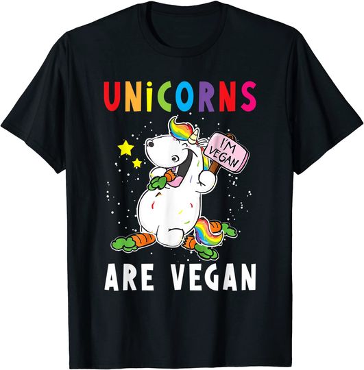 Funny Unicorns Are Vegan Unicorn T-Shirt