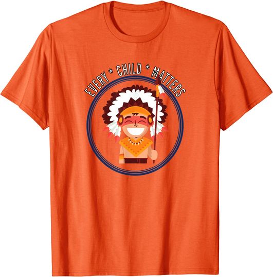 Native American orange shirt day indigenous people Indian T-Shirt