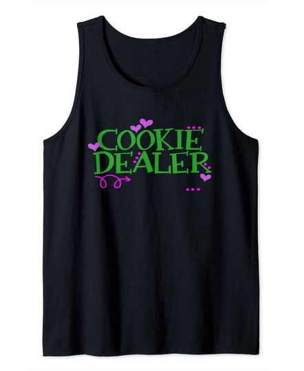 Cookie Dealer Scouts Gift Girl Kids Tank Top