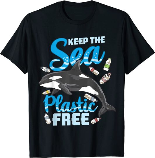 Keep The Sea Plastic Free - Stop Ocean Pollution - Whale T-Shirt