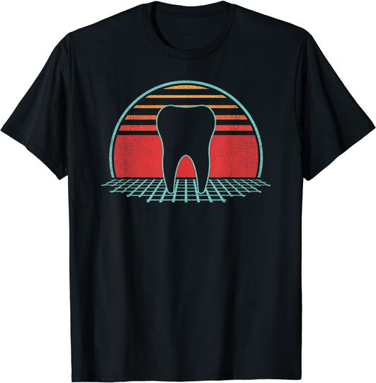 Dentist Retro Tooth Vintage 80s Style T Shirt