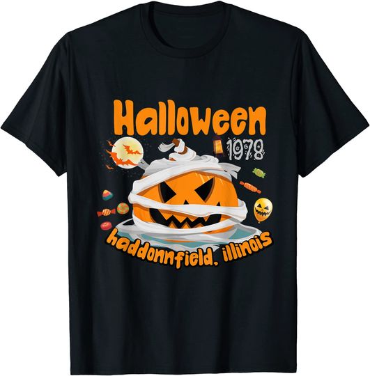 Halloween 1978 Myers Pumpkin Haddonfield, Holiday Spooky Gift T-Shirt