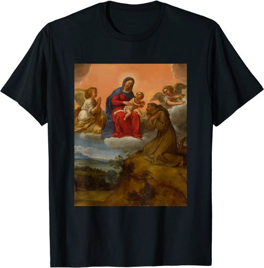 Virgin and Child Adored by Saint Francis 1606 T-Shirt