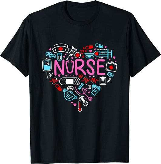 Nurse Love Nursing Student RN Life T Shirt
