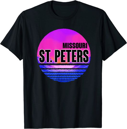 Vintage St. Peters Vaporwave Missouri T-Shirt