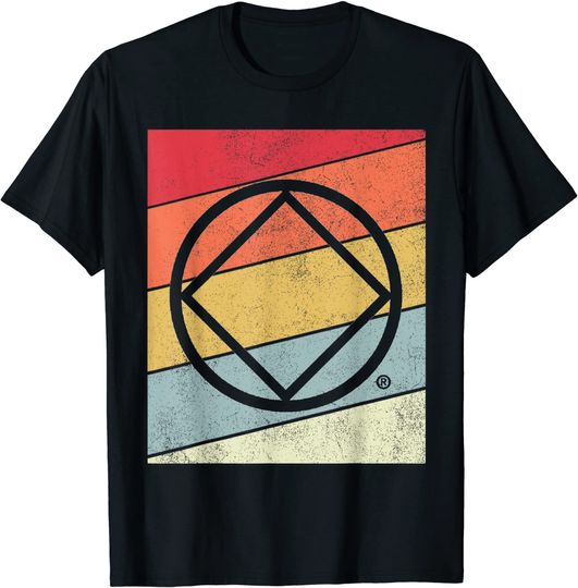Retro NA Symbol Distressed Narcotics Anonymous NA AA Gifts T-Shirt
