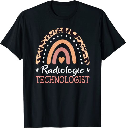 Radiologic Technologist Leopard Rainbow T-Shirt