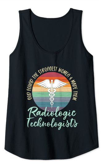 Retro Vintage Medical Symbol Radiologic Technologist Tank Top