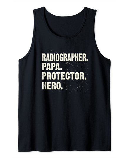 Protector Hero Radiology Papa Radiology Technician Tank Top