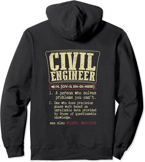 Civil Engineer Definition Hoodie
