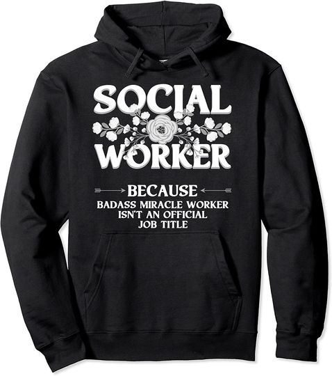 Social Worker Gift For Women Licensed Clinical Work Pullover Hoodie