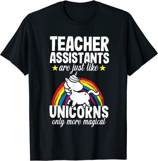 Teacher Assistant Unicorn School Appreciation T Shirt