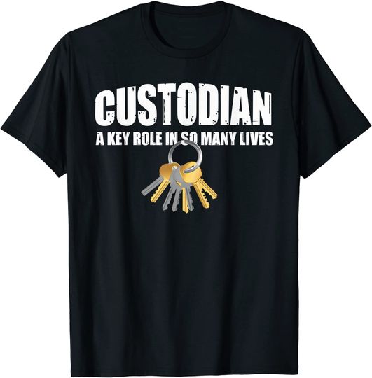 Custodian Keys Love & Appreciate Janitor Appreciation T Shirt