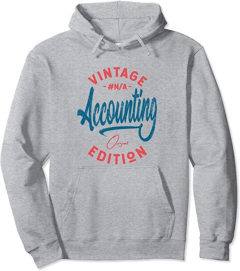 Vintage Accounting Artwork, Accounting Pullover Hoodie