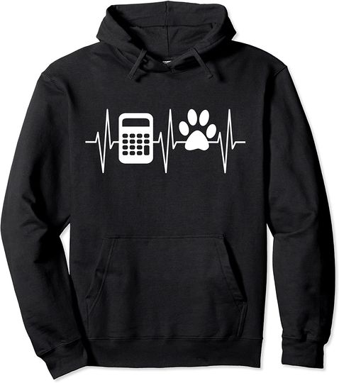Accountant Shirt Funny Dog Lover CPA Taxes Accounting Pullover Hoodie