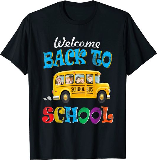 Welcome Back to School Shirt School Bus Driver Mens Boys T-Shirt