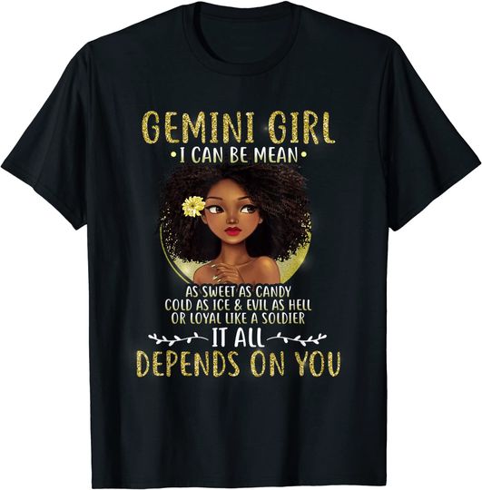 As A Gemini Girl birthday Astrology Zodiac T Shirt