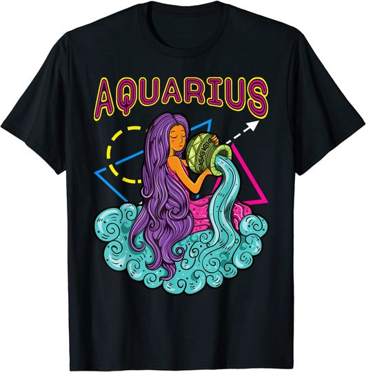 Zodiac Aquarius Girl T Shirt