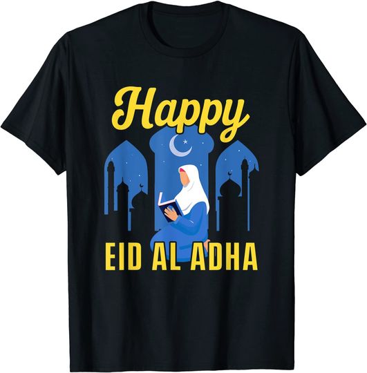 Happy Eid Adha Mubarak 2021 Religion Muslim Islamic Mosque T-Shirt