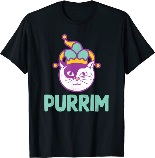 Purrim  Cat Jewish Hebrew Holiday T-Shirt