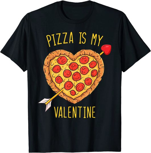 Pizza Is My Valentines Day Boys Girls Kids T-Shirt
