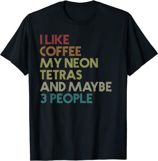 Neon Tetra Fish Coffee Vintage T-Shirt