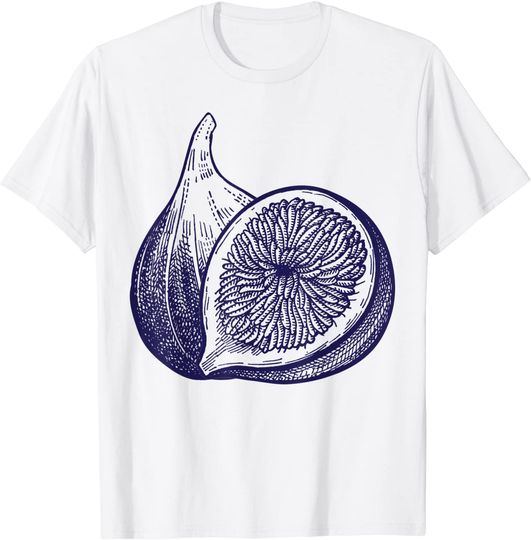 Fig Purple Fruit Retro Vintage Graphic T Shirt