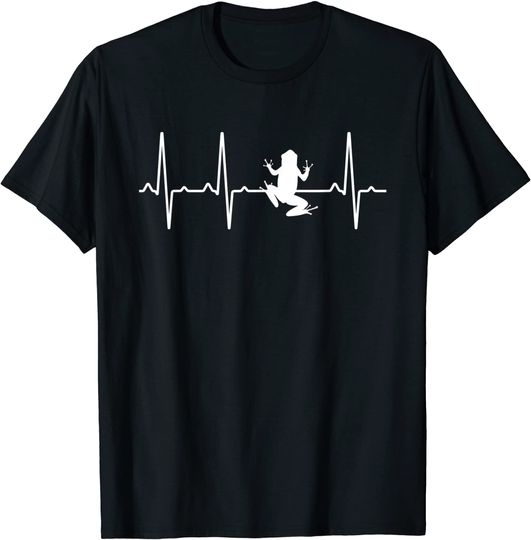 Bullfrog Heartbeat Gift For Men Women Toad Animal Lover T-Shirt
