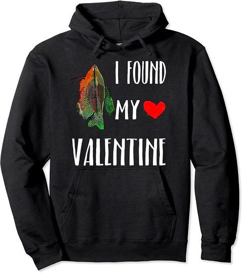 I Found My Valentine Day Pearl Gourami Pullover Hoodie