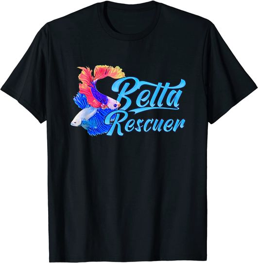 Betta Fish Rescuer Fish Rescue Aquarium Lovers T-Shirt