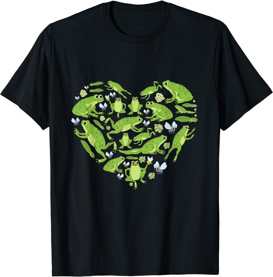 frogs heart frog lover gift for men women kids Frog Catcher T-Shirt