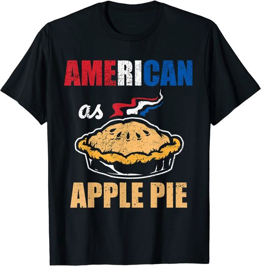 American As Apple Pie Red White Blue T Shirt