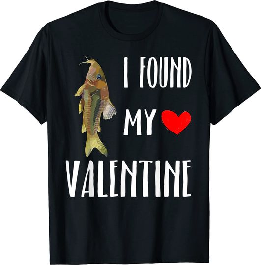 I Found My Valentine Day Corydoras Catfish T-Shirt