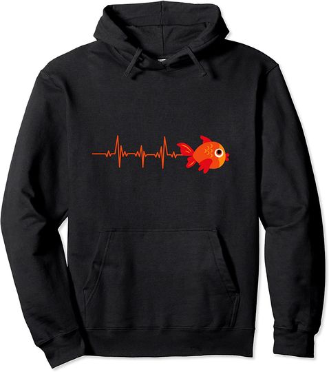 My Heart Beats For My Pet Goldfish Pullover Hoodie