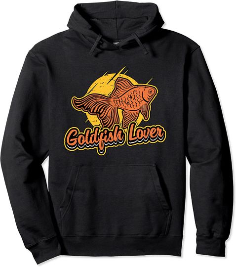 Goldfish Lover Cute Goldfish Aquarium Vintage Pullover Hoodie