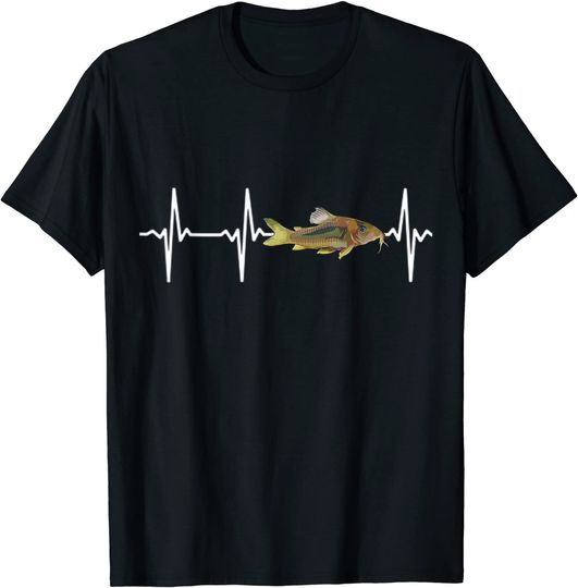 Corydoras Catfish Heartbeat For Fishkeeping Aquarium Lovers T-Shirt