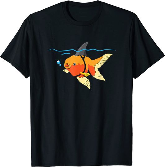 Cute Goldfish Shark Fin T-Shirt