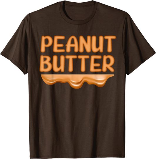 Peanut Butter and Jelly Halloween Costume Couples Matching T-Shirt