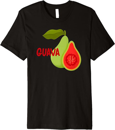 Tropical Guava Fruit Pattern Premium T Shirt