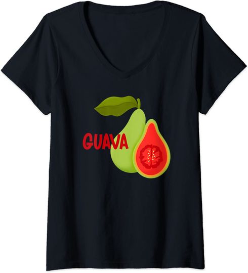 Tropical Guava Fruit Pattern T Shirt