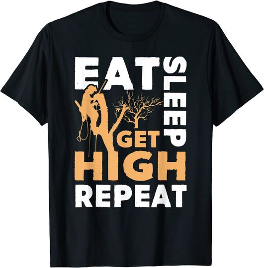 Eat Sleep Get High Repeat T Shirt
