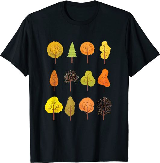 Halloween Fall Trees Autumn Season T-Shirt