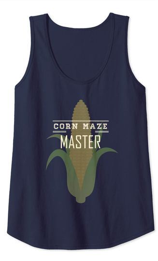 Corn Maze Master Farmer | Big Ear of Corn Tank Top