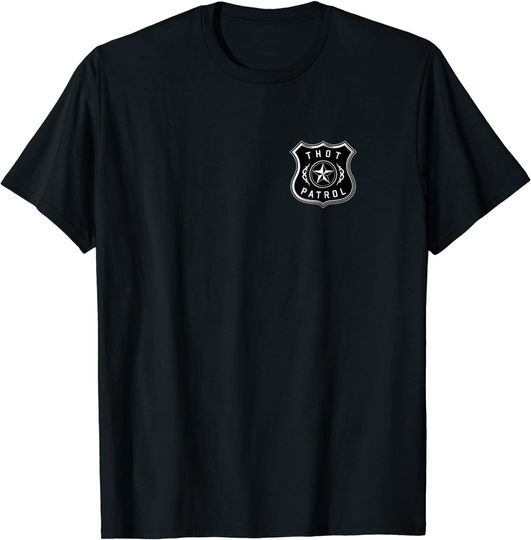 Thot Patrol Pocket Badge Print  T Shirt