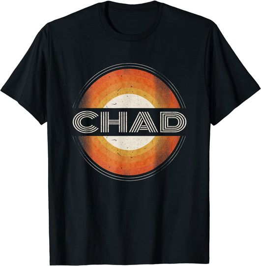 Graphic 365 First Name Chad Retro T Shirt